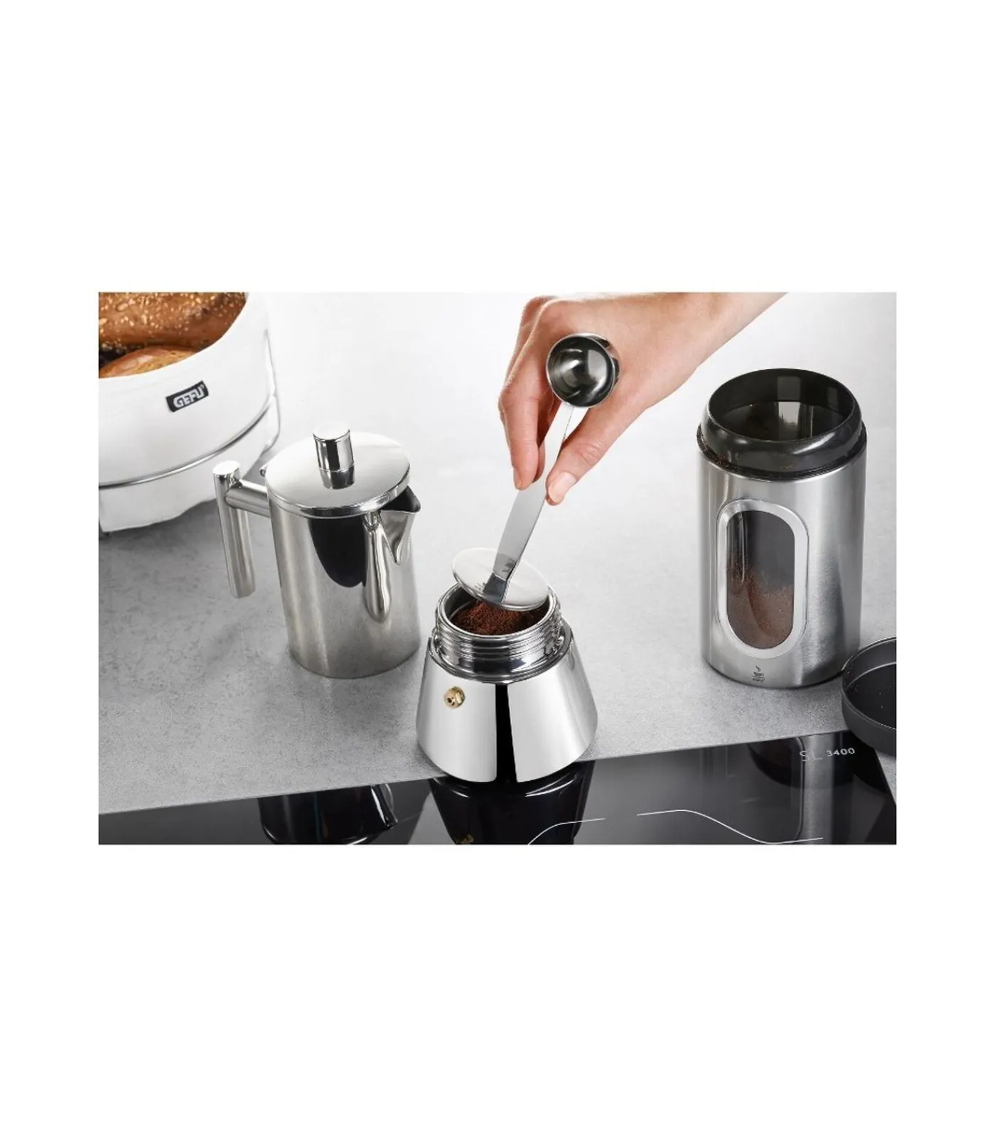 Sale Tamper met koffiemaatlepel TAMINO Koffie & Thee Maken