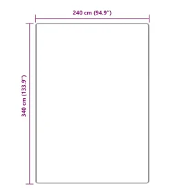New Tapijt Donkergrijs 240 x 340 cm Polypropyleen Tapijten