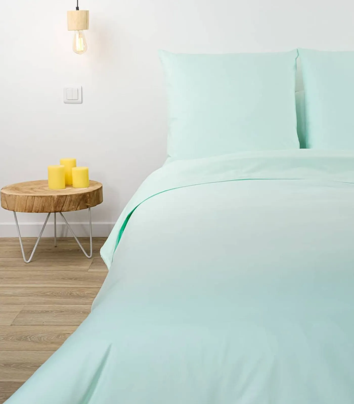 Clearance Tergal laken voor de zomer in Wit Katoen 240x290 cm Lakens