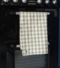 Best Theedoek van hennep en katoenmix, PASSION VICHY Keuken- & Tafellinnen