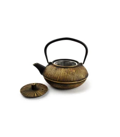 Best Theepot 80cl strepen goud/zwart My Tea Koffie & Thee Maken