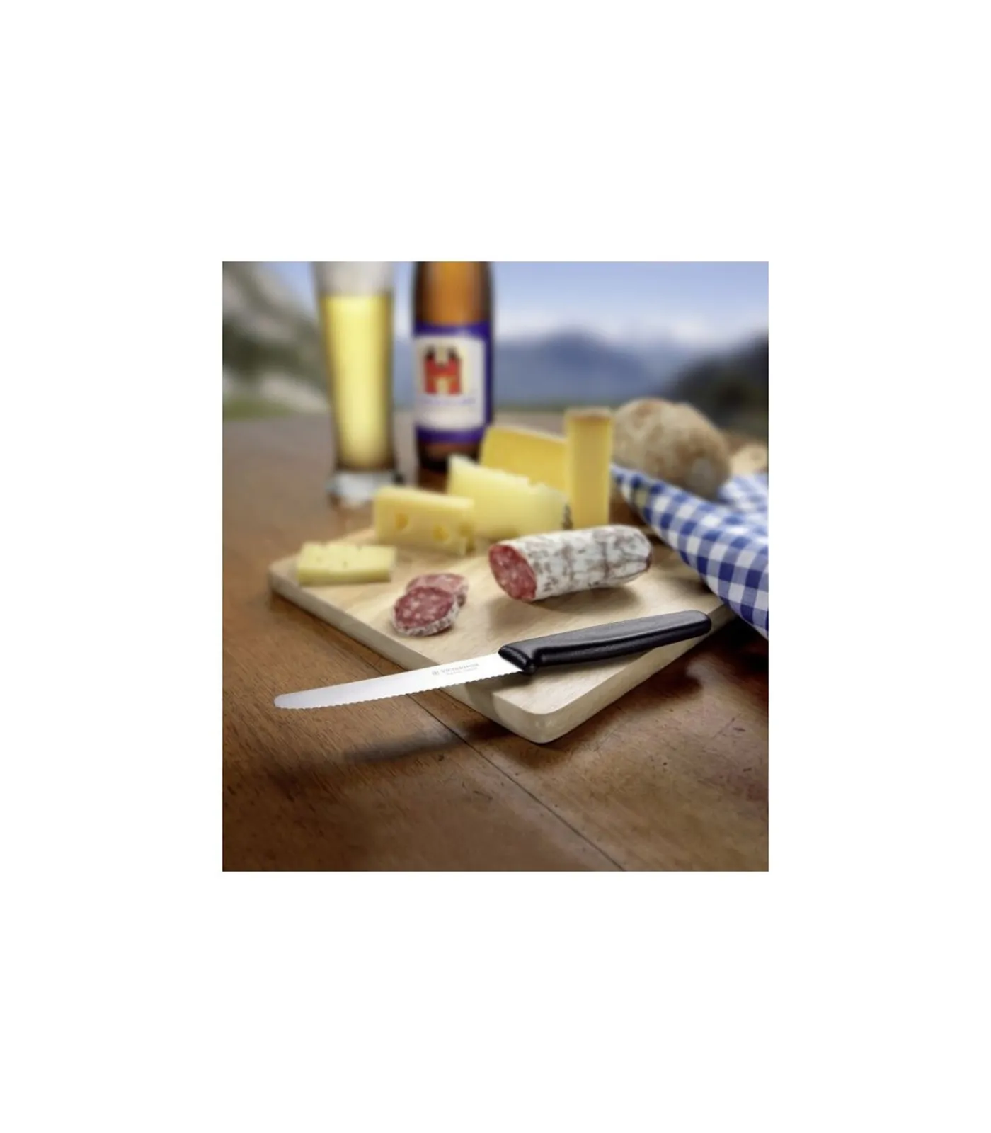 Best Tomaten- / Worstmes Swiss Classic - Zwart - 6 stuks Bestek