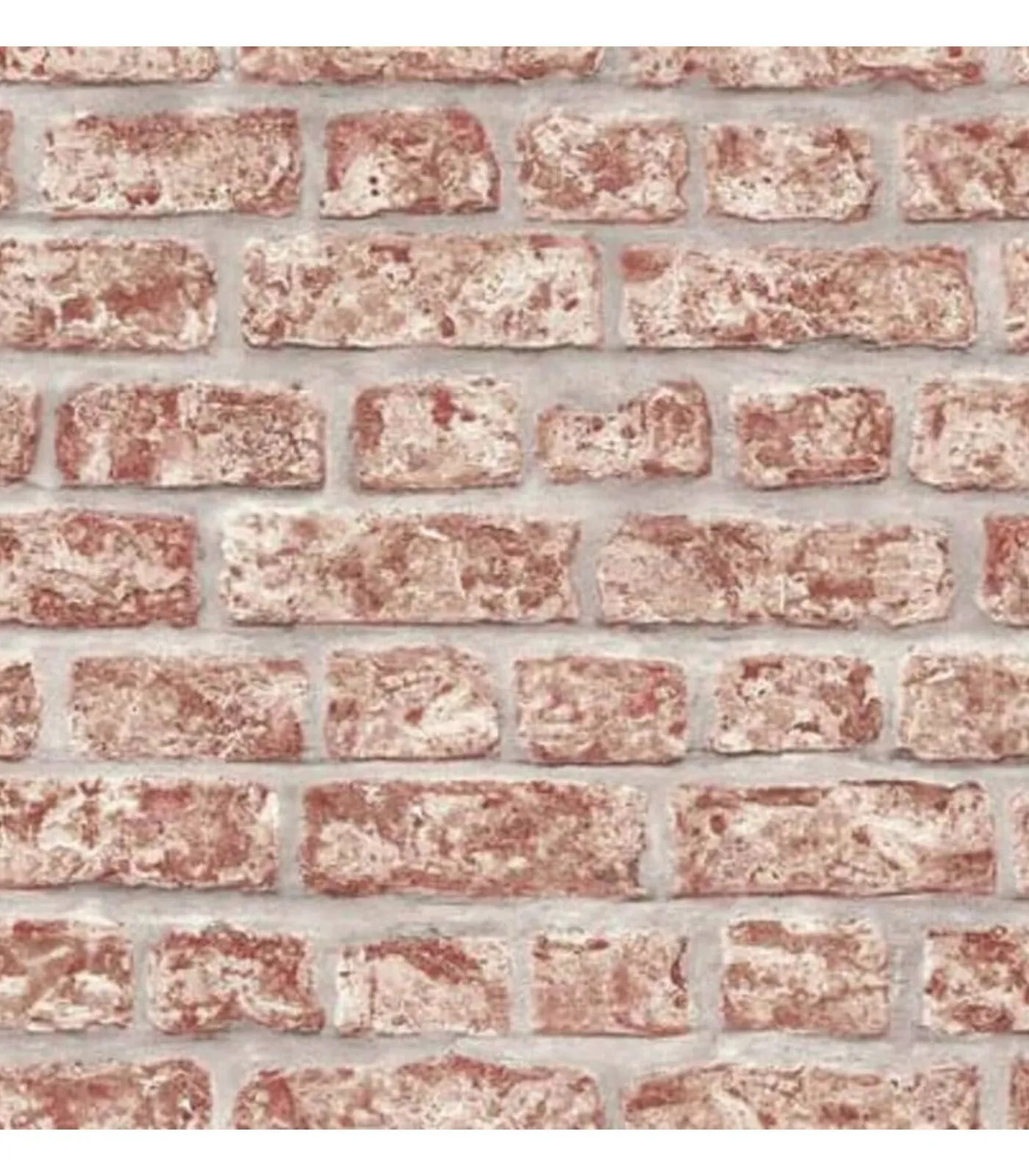 Outlet Topchic Behang bakstenen rood en grijs Decoratie