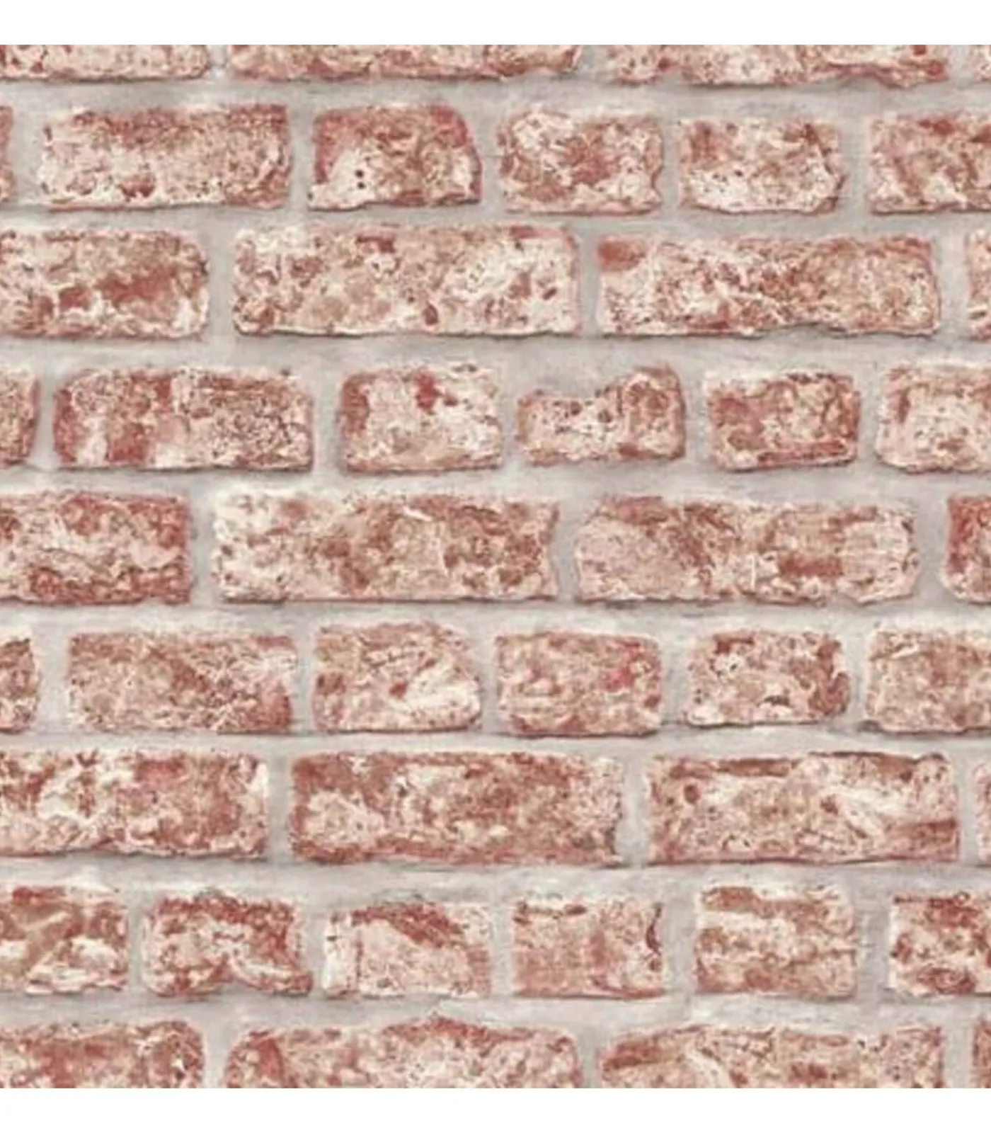 Outlet Topchic Behang bakstenen rood en grijs Decoratie