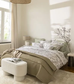 Clearance Tourbillon - Kussensloop in katoen satijn met print Kussenslopen