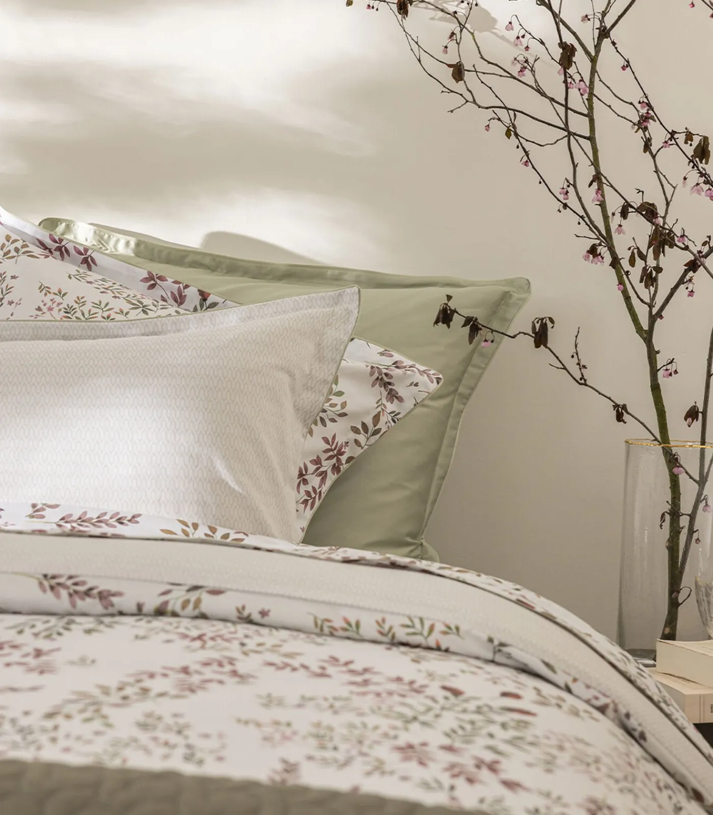 Clearance Tourbillon - Kussensloop in katoen satijn met print Kussenslopen