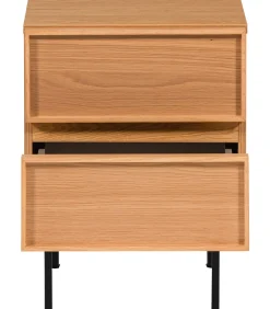 Outlet Tours Ladekast/ Nachtkastje 2 Lades Melamine/ MDF - Naturel Bedden