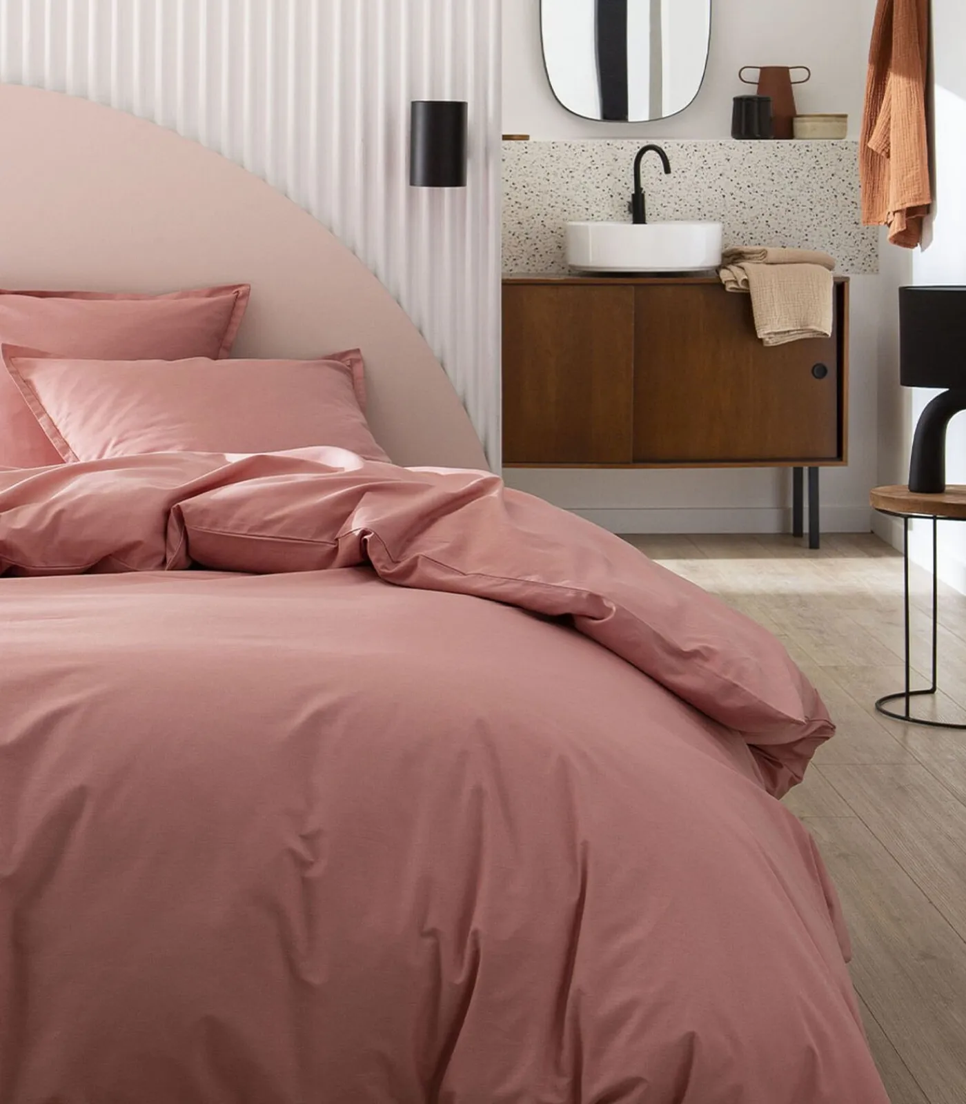 Outlet Tout Doux - Effen katoenen kussensloop 50x70 Kussenslopen