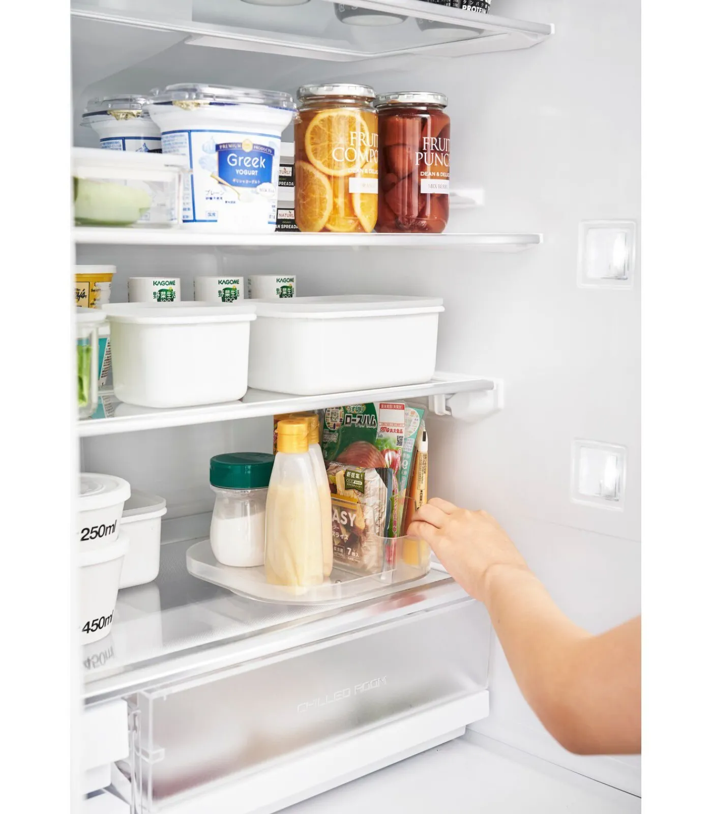 Clearance Tower Opbergbakje draaibaar met compartimenten smal - Wit Organiseren