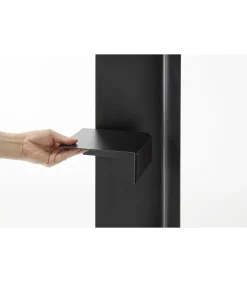 Sale Tower Toiletrolhouder op wielen smal - Zwart Toiletaccessoires