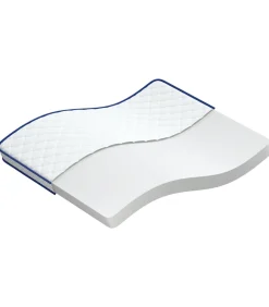 Outlet Traagschuimmatras 140x190x17 cm Zacht wit Matrasbeschermer