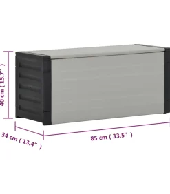 Online Tuinafvalbak 85x34x40 cm grijs Manden En Bakken