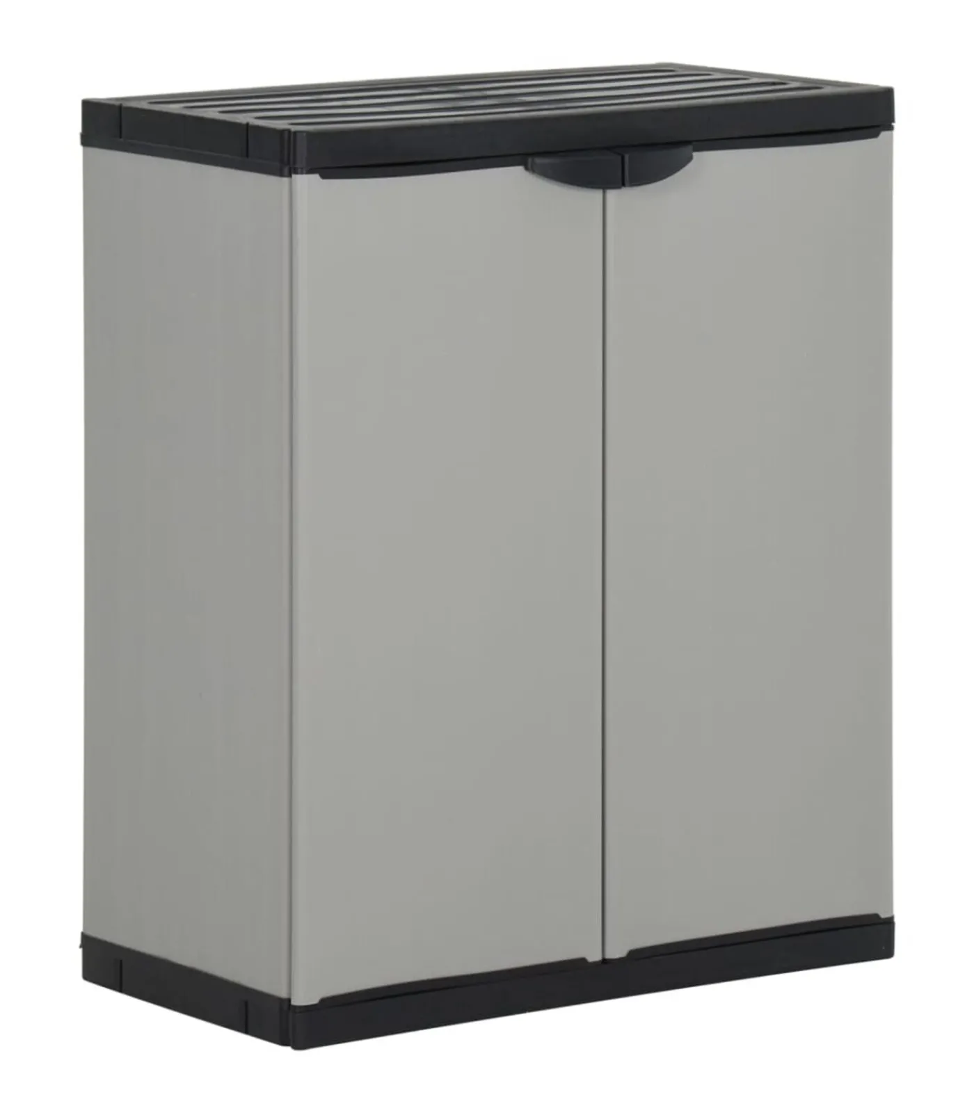 Hot Tuinafvalkast 68x40x85 cm polypropeen grijs en zwart Manden En Bakken