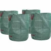 Clearance Tuinafvalzakken 4 pcs Groen 66 x 66 x 83.5 cm Polypropyleen Manden En Bakken