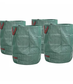 Clearance Tuinafvalzakken 4 pcs Groen 66 x 66 x 83.5 cm Polypropyleen Manden En Bakken