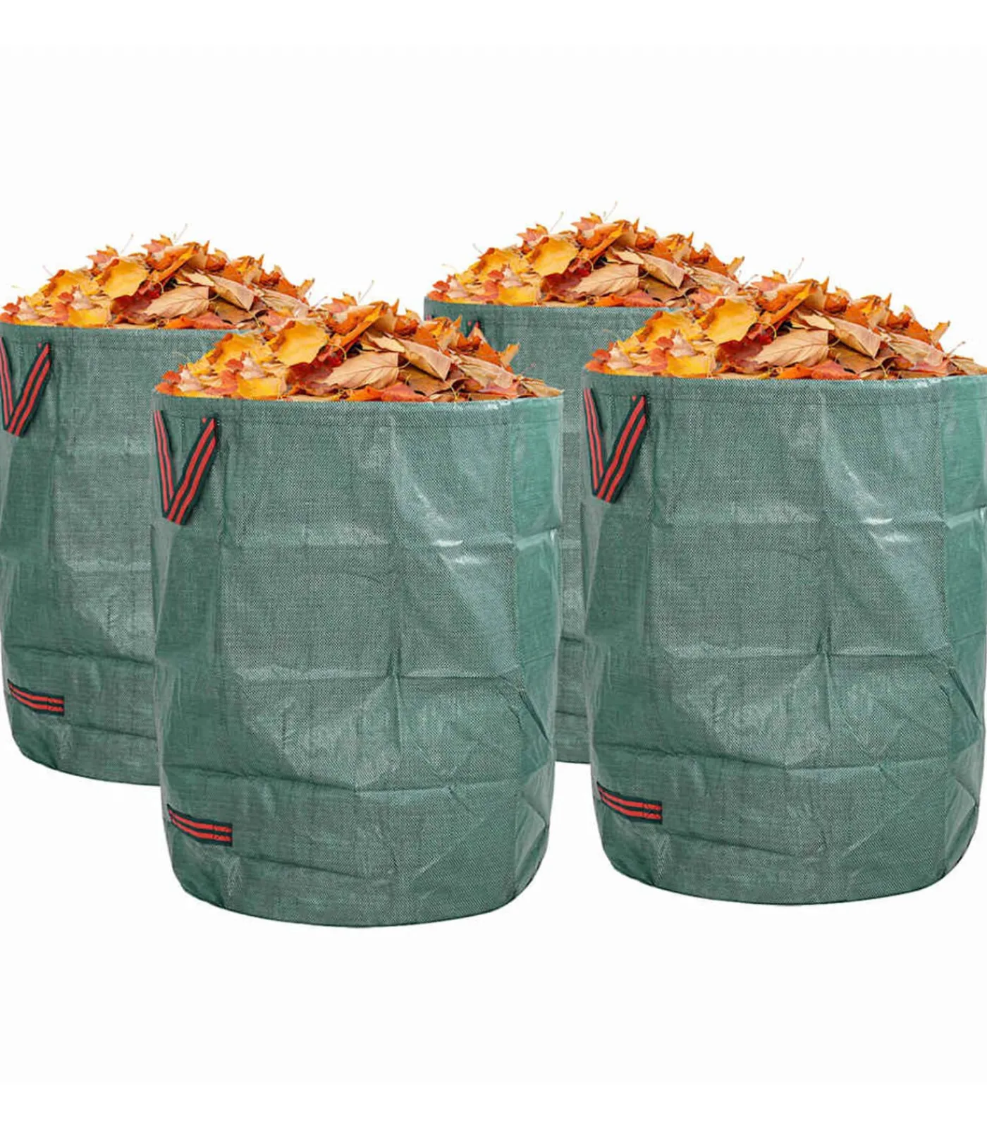 Clearance Tuinafvalzakken 4 pcs Groen 66 x 66 x 83.5 cm Polypropyleen Manden En Bakken