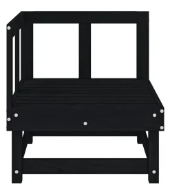 New Tuinhoekbank massief grenenhout zwart Tuinmeubelen