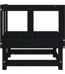 New Tuinhoekbank massief grenenhout zwart Tuinmeubelen