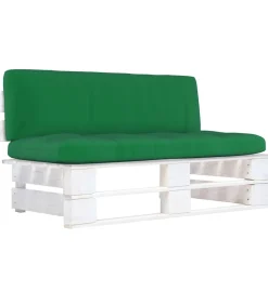 Outlet Tuinmiddenbank pallet geïmpregneerd grenenhout wit Tuinmeubelen