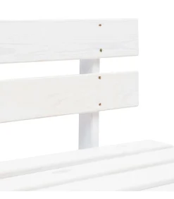 Outlet Tuinmiddenbank pallet geïmpregneerd grenenhout wit Tuinmeubelen