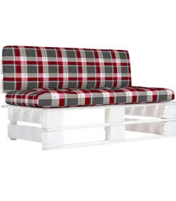 Sale Tuinmiddenbank pallet geïmpregneerd grenenhout wit Tuinmeubelen