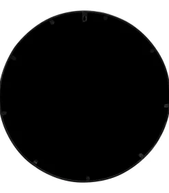 Hot Tuinspiegel rond 60x3 cm ijzer zwart Spiegels