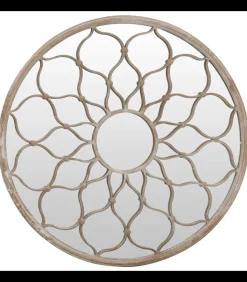 Best Tuinspiegel rond 60x3 cm ijzer zandkleurig Spiegels