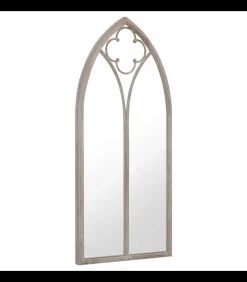 Discount Tuinspiegel 100x45 cm ijzer zandkleurig Spiegels