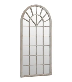 Online Tuinspiegel 90x45 cm ijzer zandkleurig Spiegels