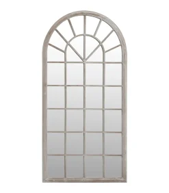 Online Tuinspiegel 90x45 cm ijzer zandkleurig Spiegels