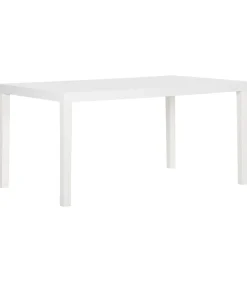 Outlet Tuintafel 150x90x72 cm polypropeen wit Tuinmeubelen
