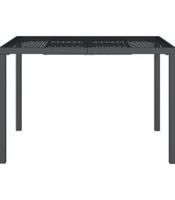 Tuintafel 110x80x72 cm staal antracietkleurig Tuinmeubelen