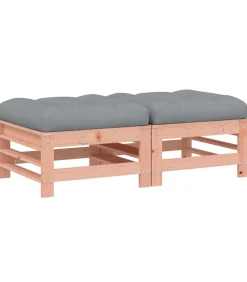 Discount Tuinvoetenbank met kussen massief douglashout Tuinmeubelen