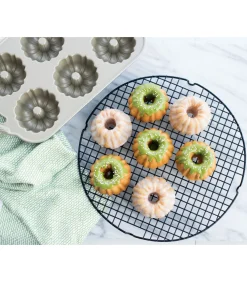 Clearance Tulband Bakvorm Anniversary Bundtlette Goud - 6 Tulbanden Bakken