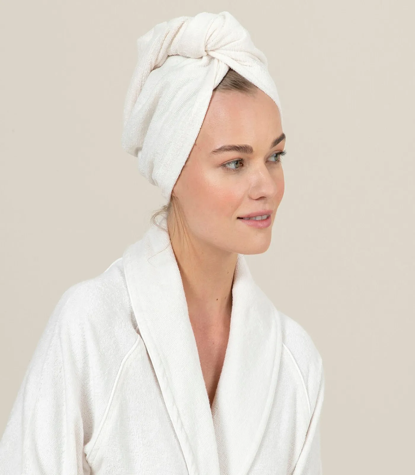 Outlet Tulband Handdoek Wit Badset