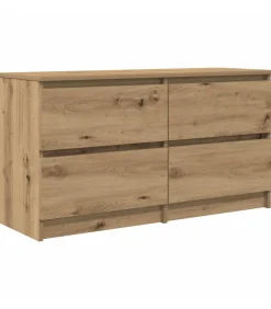 New Tv-meubel 100x35x54 cm bewerkt hout artisanaal eikenkleurig Meubels
