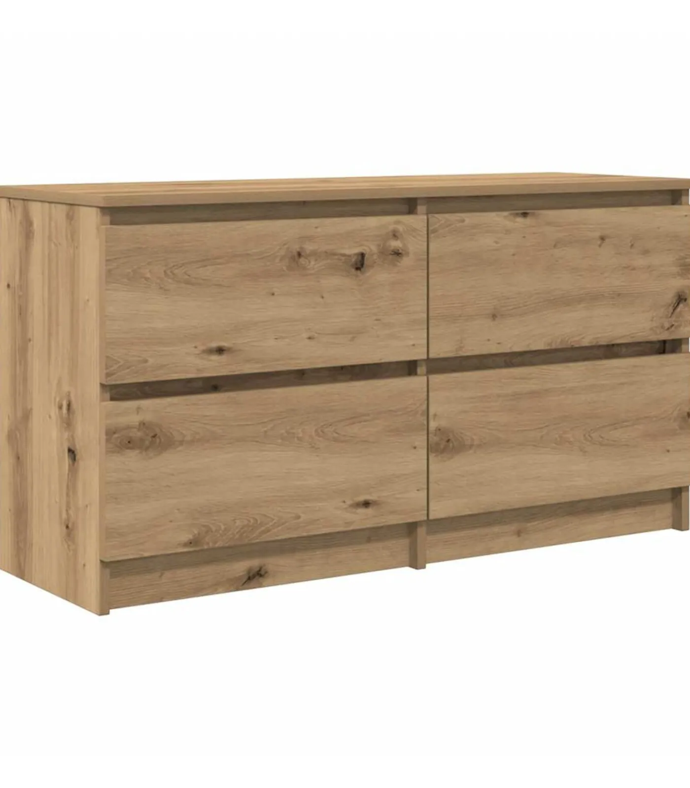New Tv-meubel 100x35x54 cm bewerkt hout artisanaal eikenkleurig Meubels