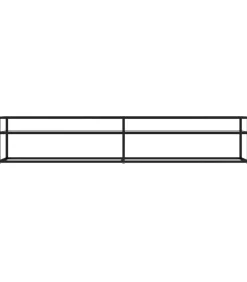 Hot Tv-meubel 220x40x40,5 cm gehard glas transparant Meubels