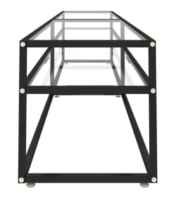 Hot Tv-meubel 220x40x40,5 cm gehard glas transparant Meubels