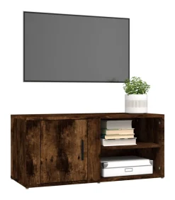 New Tv-meubels 2 st 80x31,5x36 cm bewerkt hout gerookt eikenkleurig Meubels