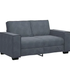 Discount Tweezitsbank 120 cm fluweel donkergrijs Zetels