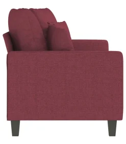 Hot Tweezitsbank 140 cm stof wijnrood Zetels