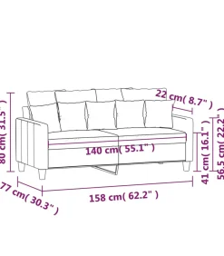 Hot Tweezitsbank 140 cm stof wijnrood Zetels