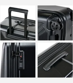 Twilight Handbagage Koffer 4 Wielen Zwart Trolleys