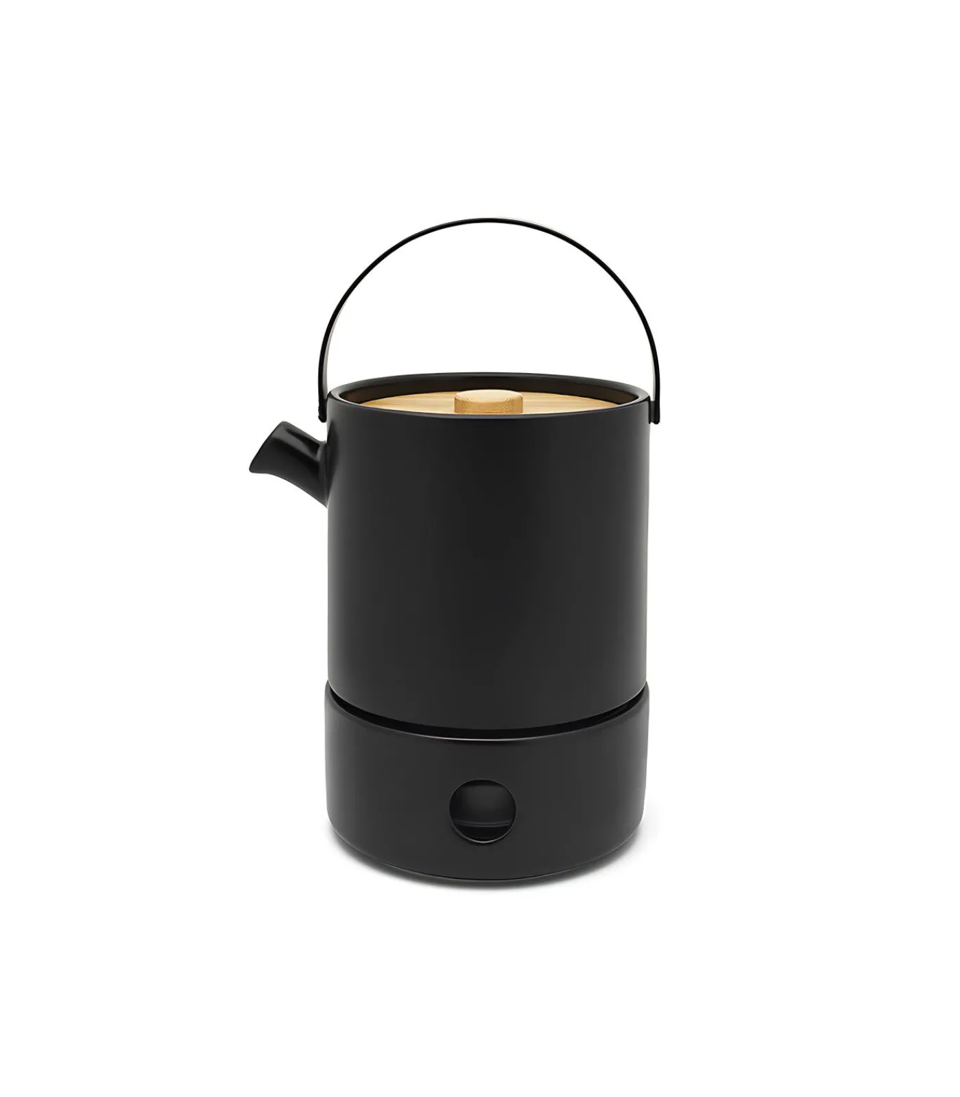 Sale UmeaTheeset met warmer 1,2l, zwart Koffie & Thee Maken
