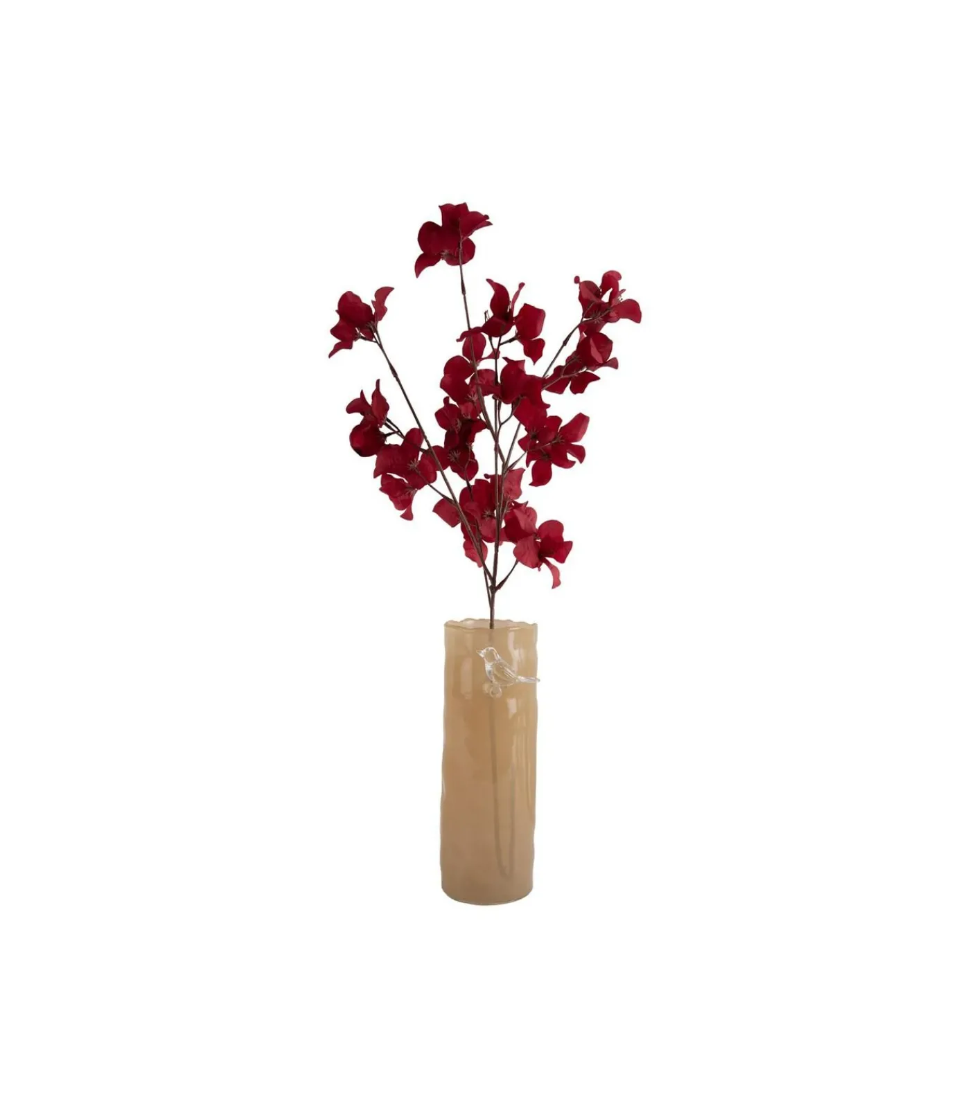 Discount Vaas Bird On Branch - Zachtgeel - 9.5x9.5x27cm Vazen