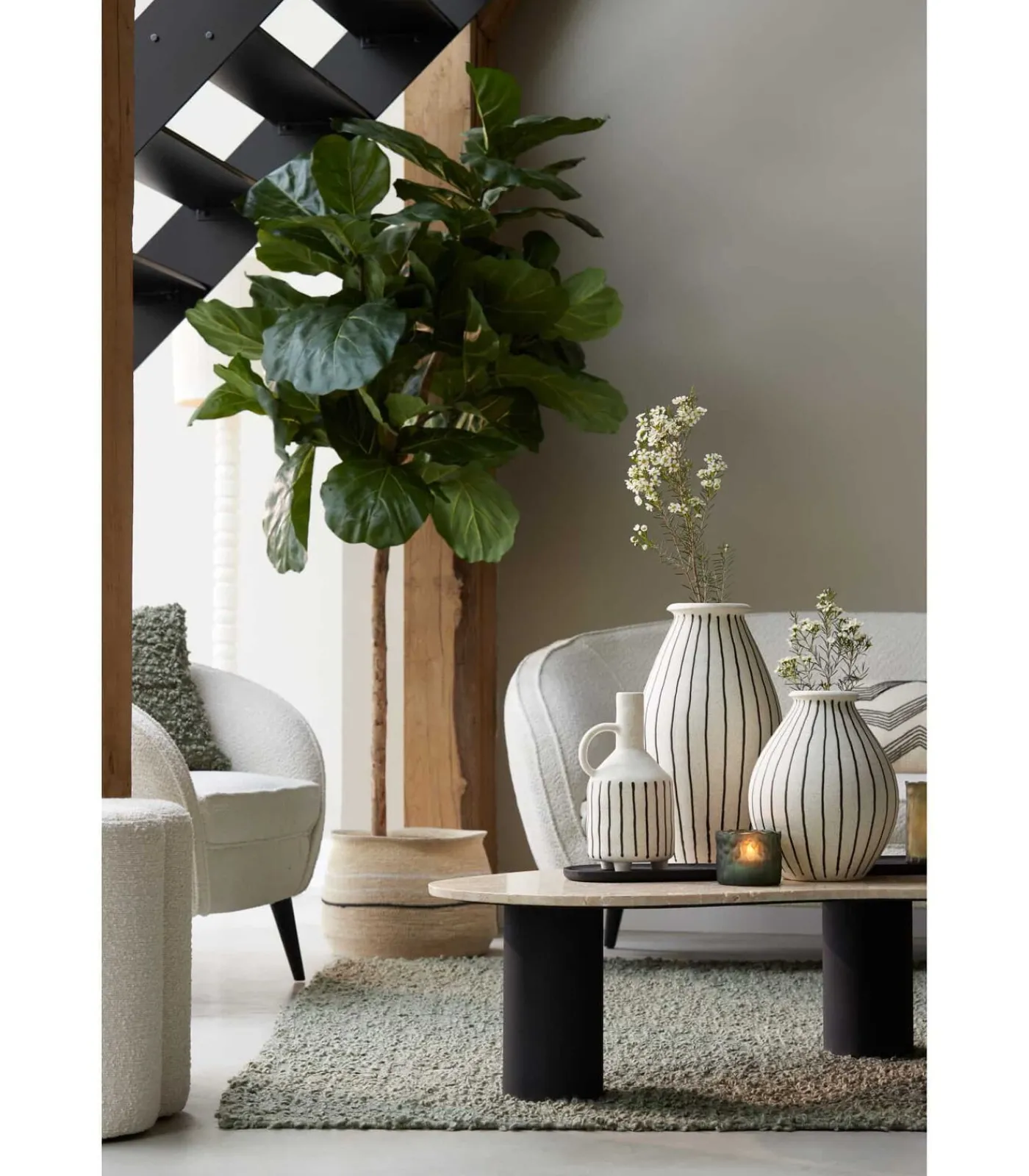 Best Vaas Diphu - Wit - Ø23x29cm Vazen