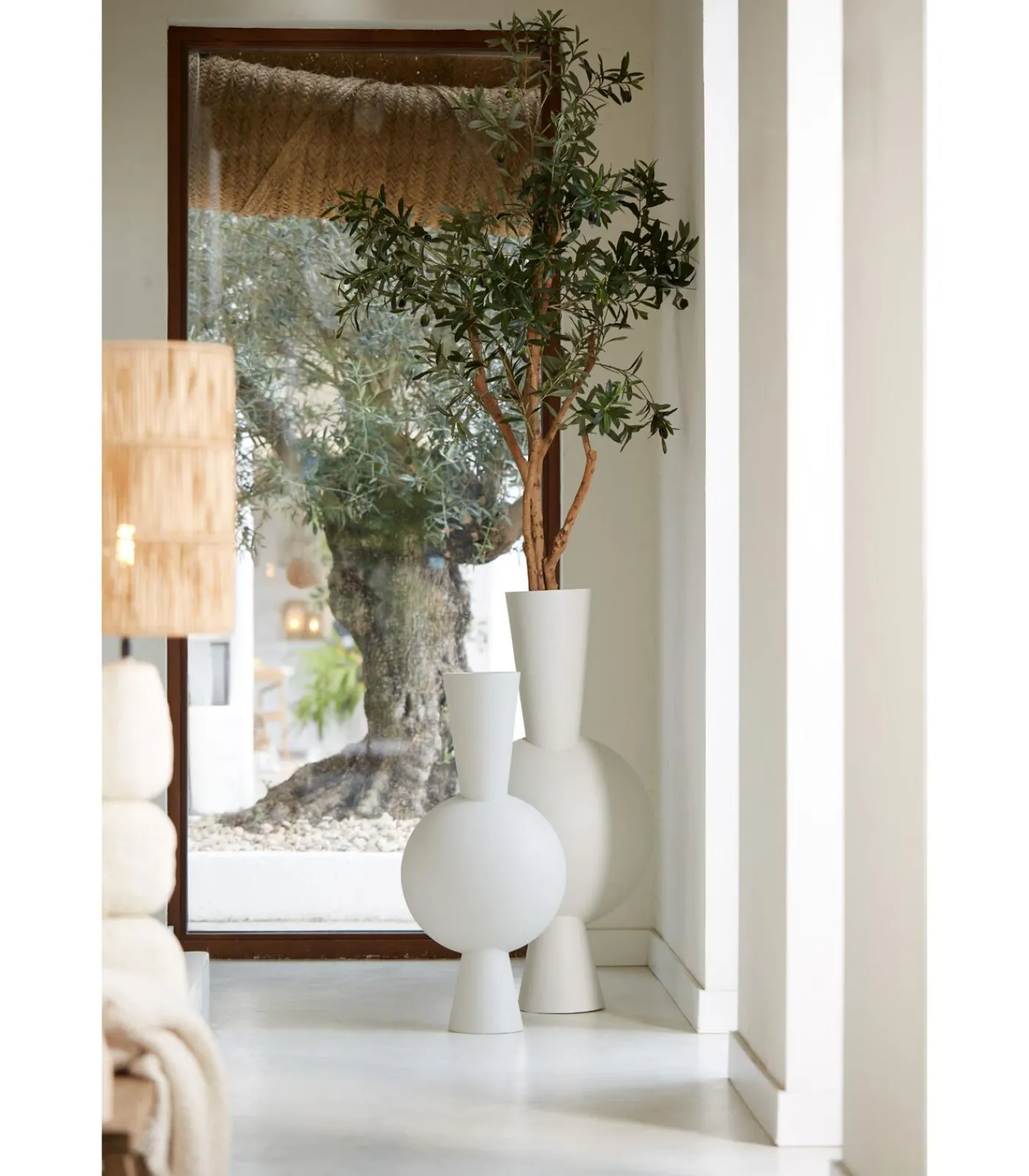 Sale Vaas Kavandu - Wit - 37.5x22x81cm Vazen