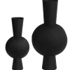 Best Vaas Kavandu - Zwart - Set 53+39,5cm Vazen