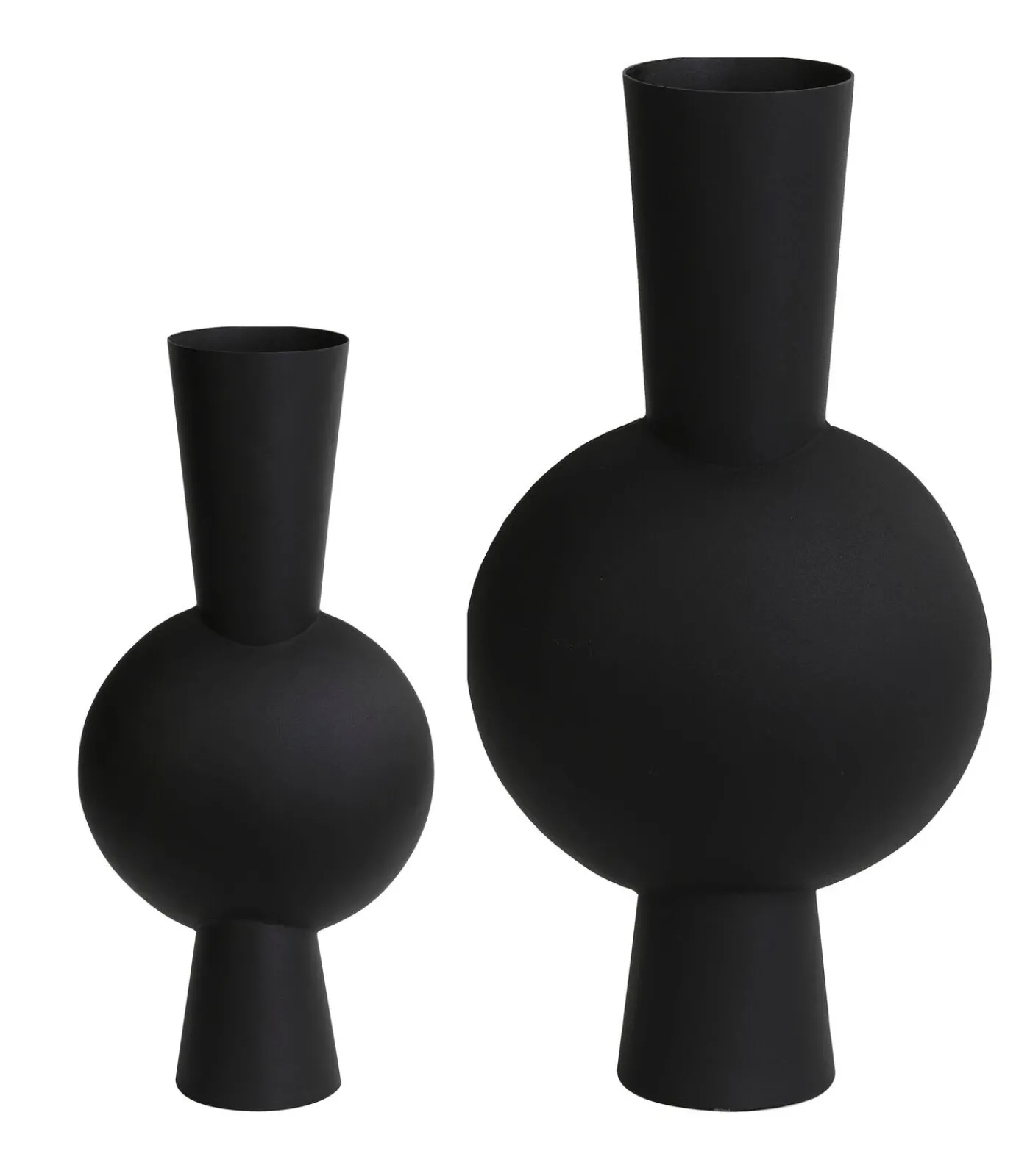 Best Vaas Kavandu - Zwart - Set 53+39,5cm Vazen